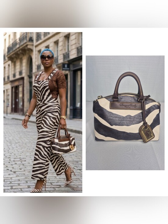 Dooney & Bourke Handbags - Dooney & Bourke Small Zebra Print Bag